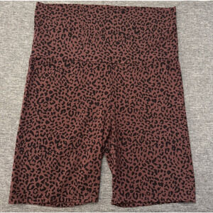 HATCH Maternity Leopard Print Bicycle Shorts Women's Size XS